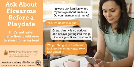 infographic about gun violence