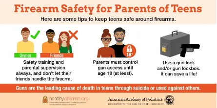 infographic about gun violence